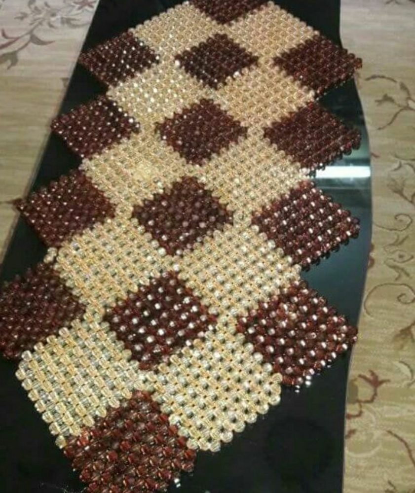 Handmade beads doilies